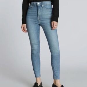 Everlane Way High Skinny Jeans High-Rise Faded Blue 27 ankle/crop